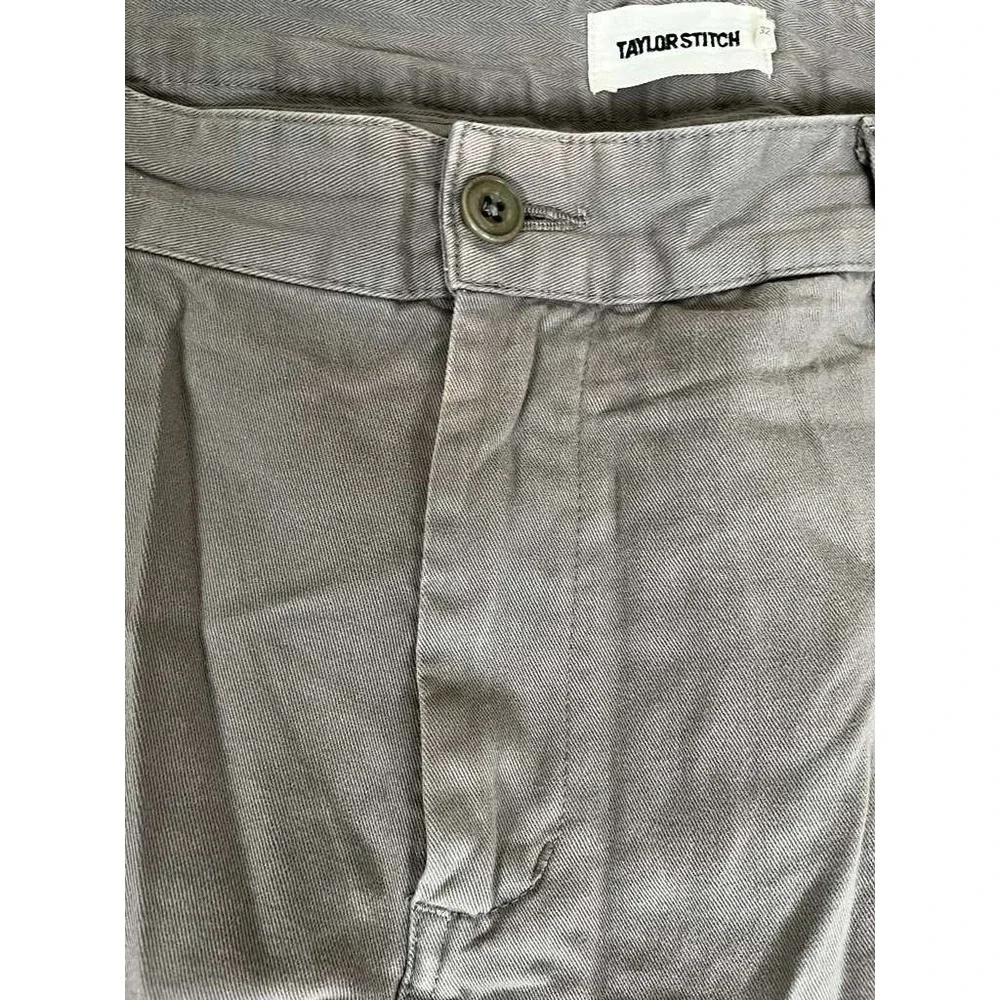 Taylor Stitch‎ Pants Men 32(38x31) Gray The Democratic Foundation Chino Straight